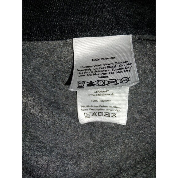 Eddie Bauer Mens Jacket Extra Large XL Gray Fleece Vest Full Zip Sleeveless - Picture 6 of 8